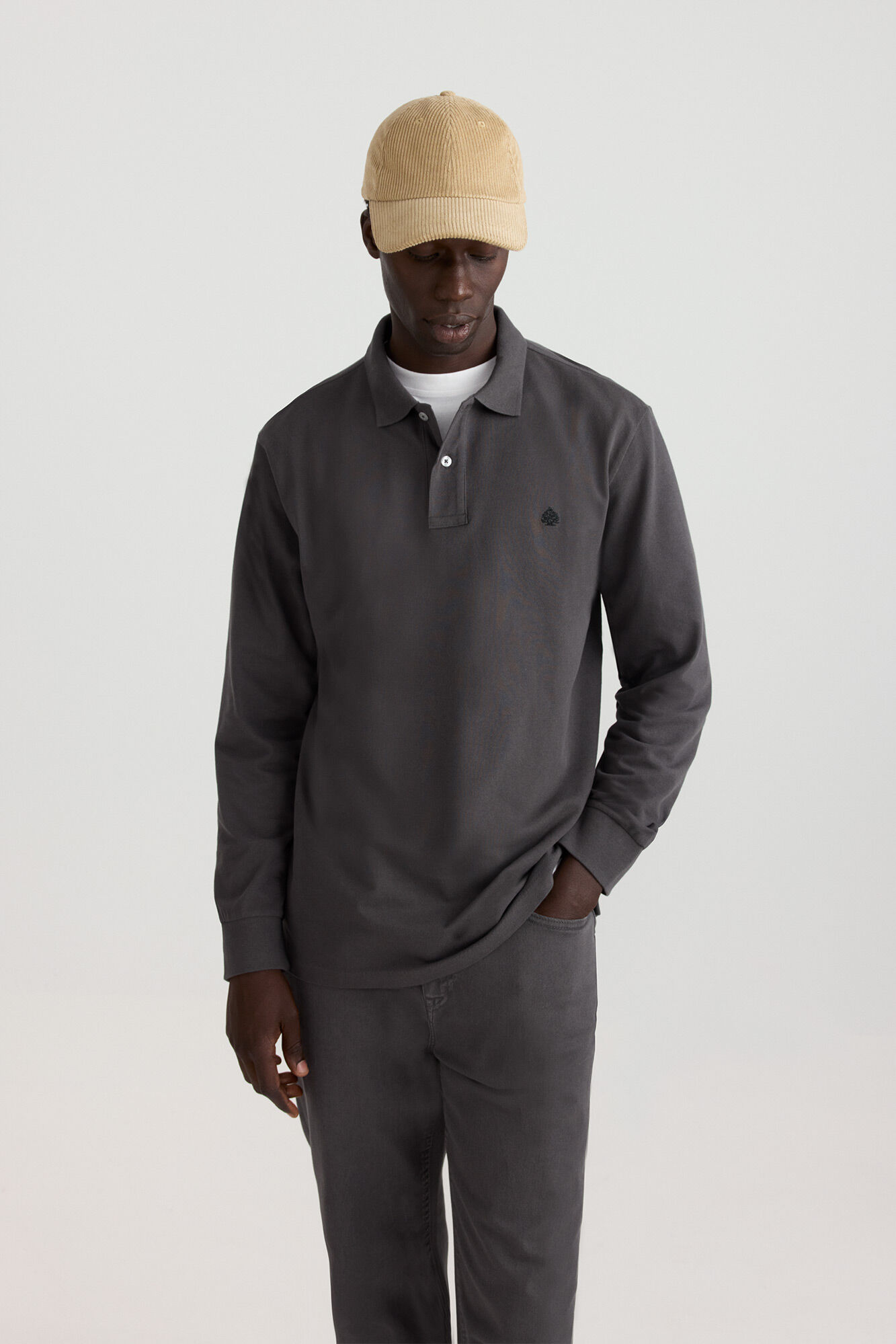 Springfield Polo piqu&eacute; manga comprida regular fit