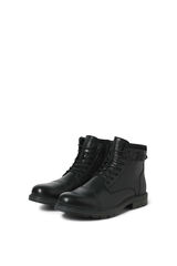 Jack & Jones Botas altas de piel negro