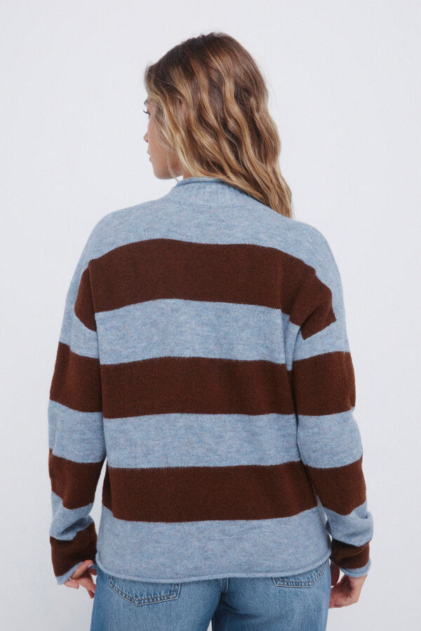 Springfield Camisola riscas largo azul