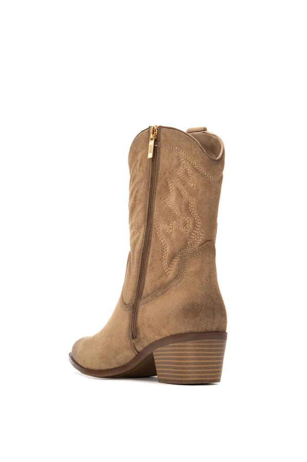 XTI Bota de Cowboy Bordada bege