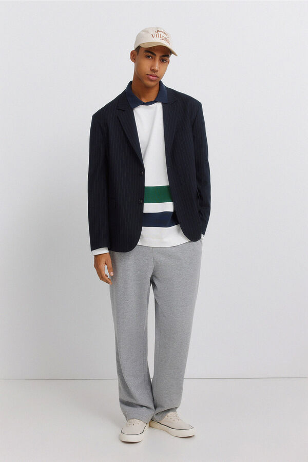 Springfield T-shirt de manga comprida dupla weekend bege