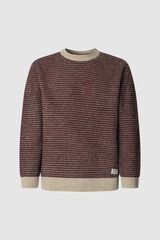 Pepe Jeans Jersey listrado de ajuste regular vermelho