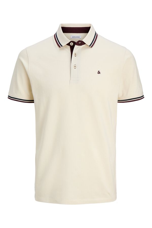 Jack & Jones Polo de manga curta b&aacute;sico branco