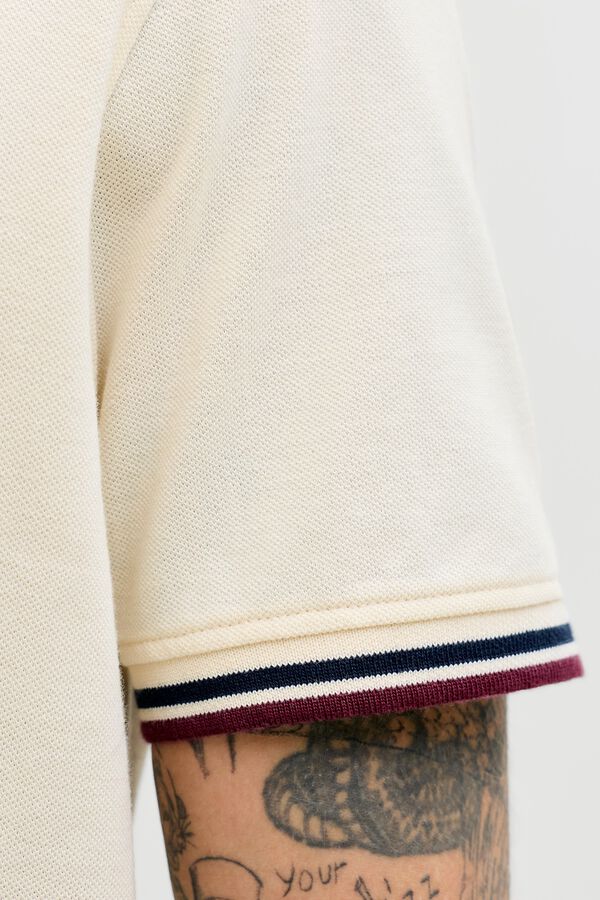 Jack & Jones Polo de manga curta b&aacute;sico branco