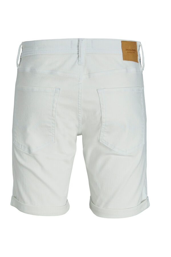 Springfield White denim Bermuda shorts white