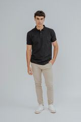 Celopman Polo b&aacute;sico preto