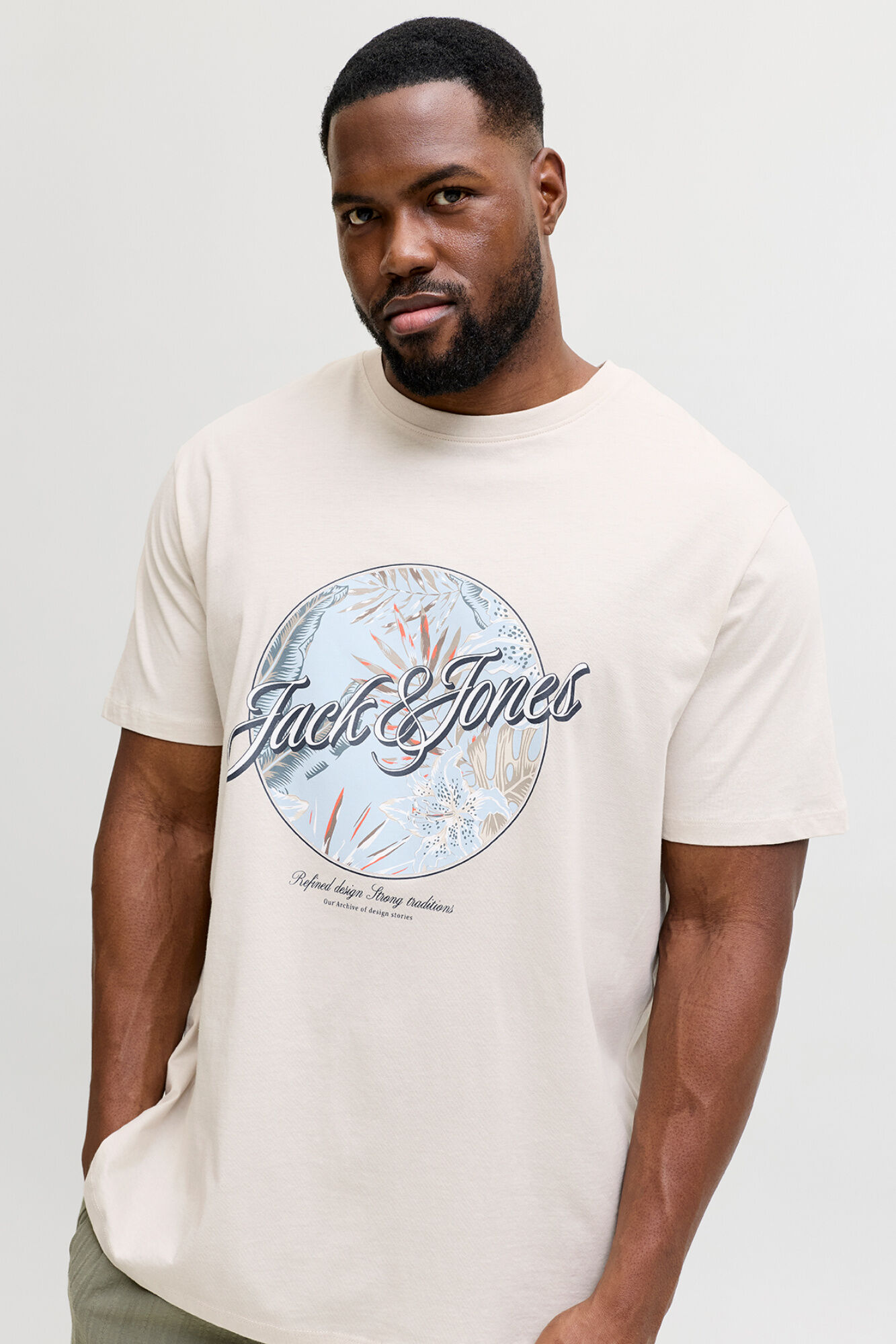 Jack & Jones PLUS Camiseta algod&oacute;n estampada