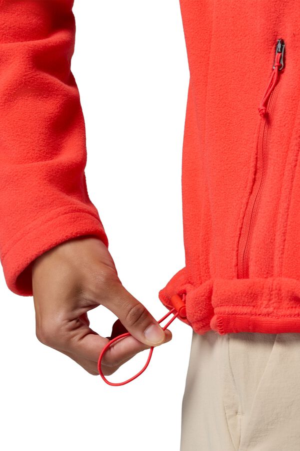 Columbia Forro polar com bolsos de fecho-&eacute;clair rosa
