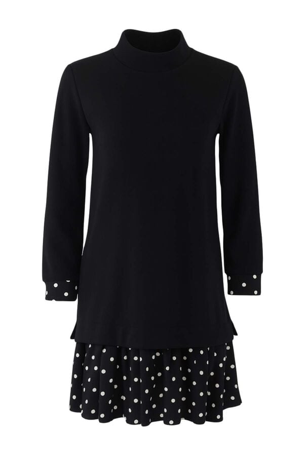 Trendyol Vestido mini de malha preto