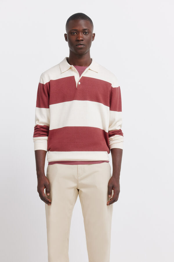Springfield Cal&ccedil;as chino estrutura comfort slim fit bege
