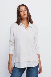 Springfield Camisola de camisa combinada