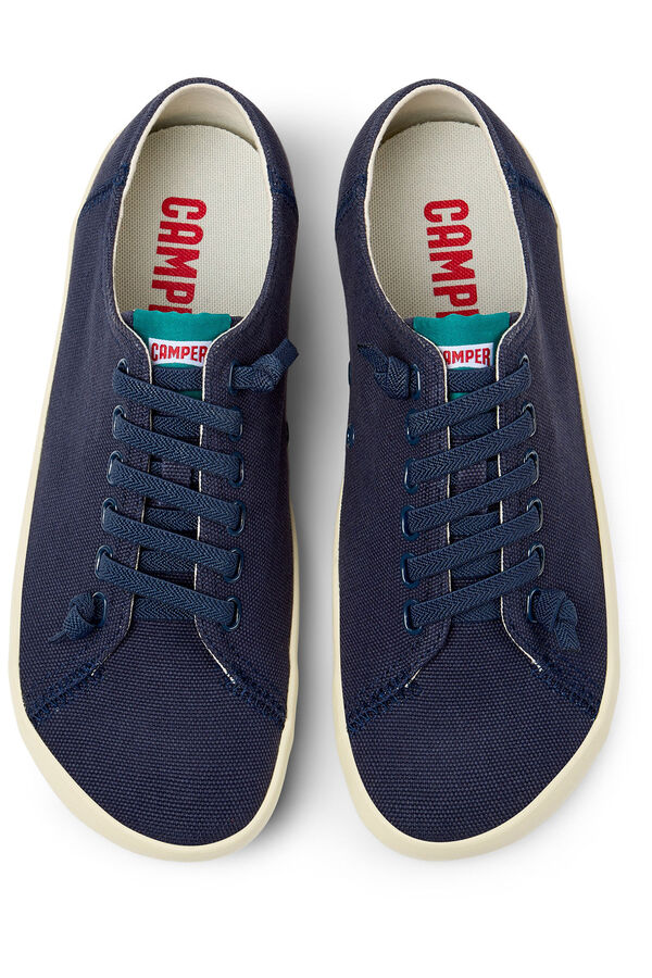 Camper Sandalias negras de cincha de PET reciclado para hombre. preto