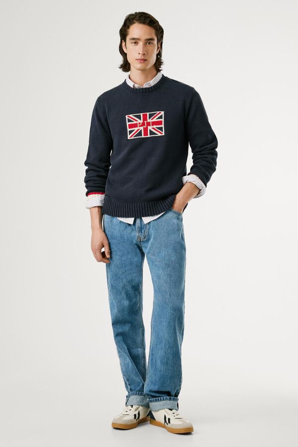Pepe Jeans Camisa Union Jack Regular Fit azul