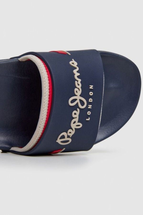 Pepe Jeans Chinelos de dedo com fivela dupla azul