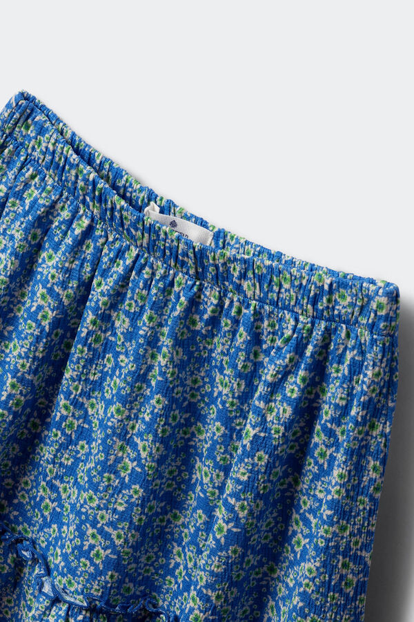 Springfield Kids Saia curta estampada para meninas azul