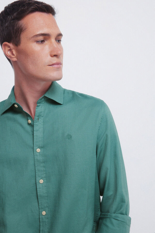 Springfield Camisa estruturada verde