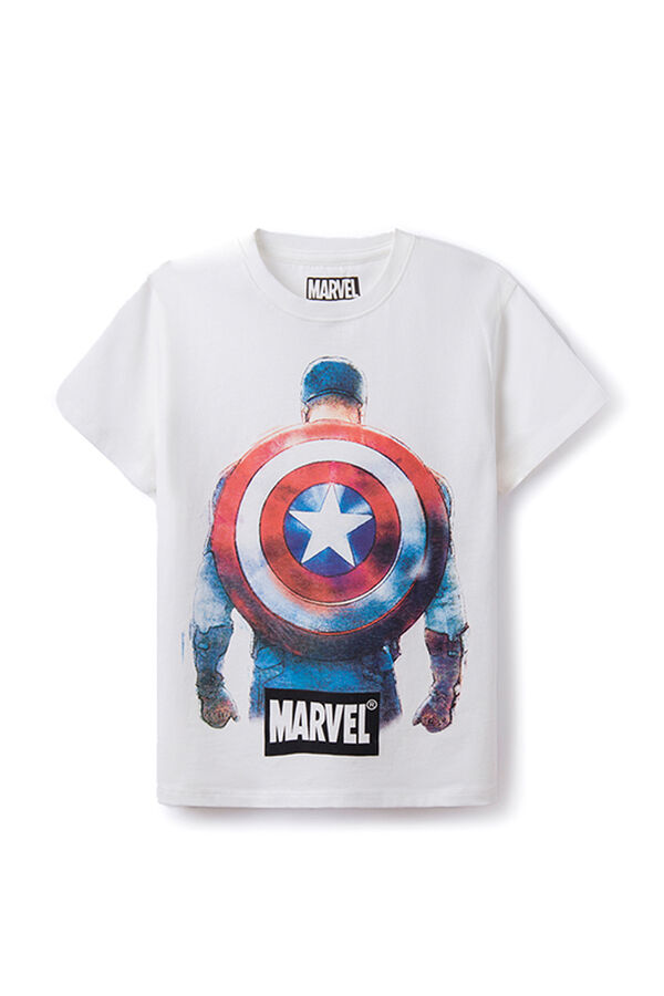 Springfield Boys' Marvel Captain America T-shirt ecru
