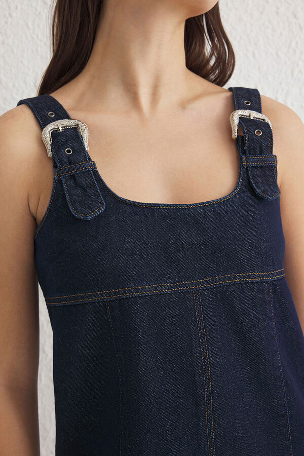 Trendyol Vestido mini denim azul