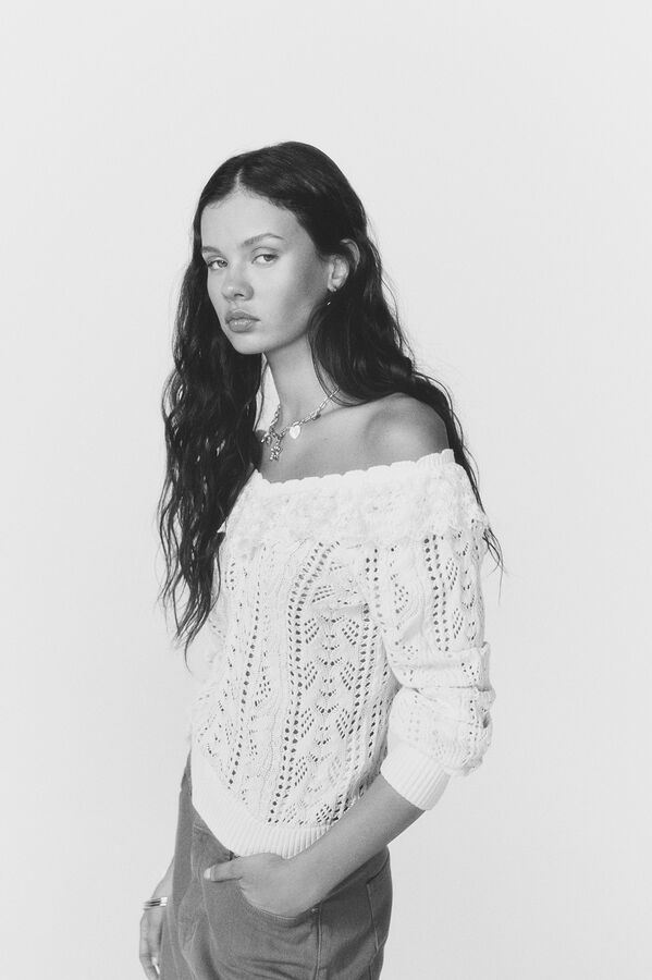 High Spirits Camisola Frillie branco