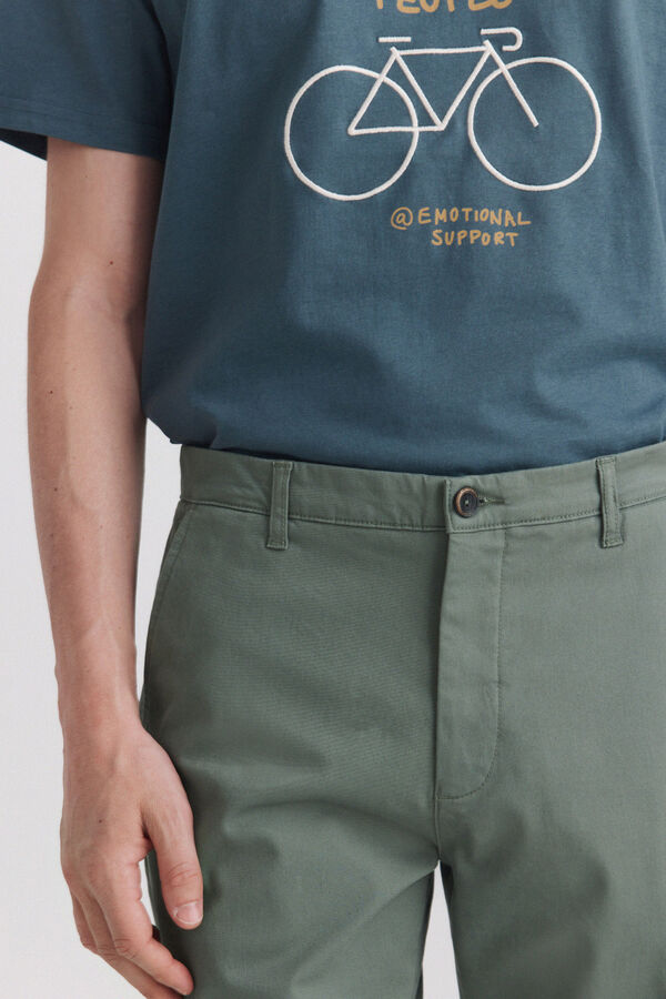 Springfield Cal&ccedil;as chino slim fit verde