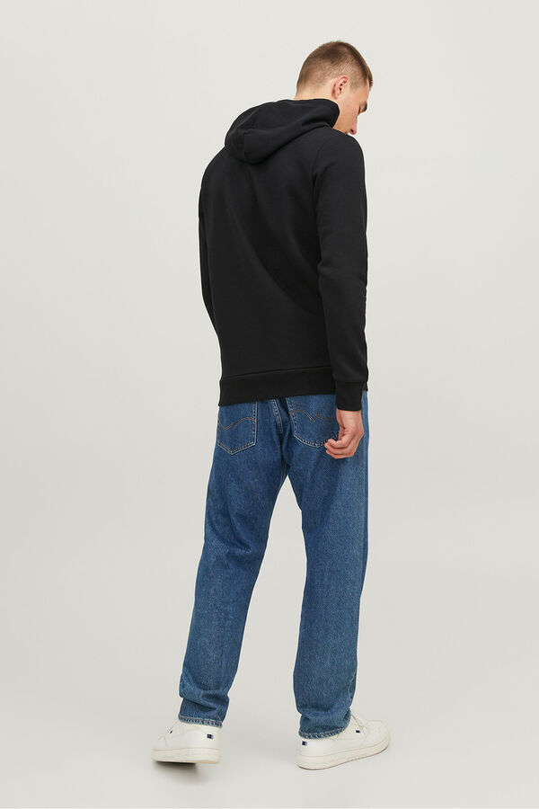 Jack & Jones Sweatshirt logo capuz preto