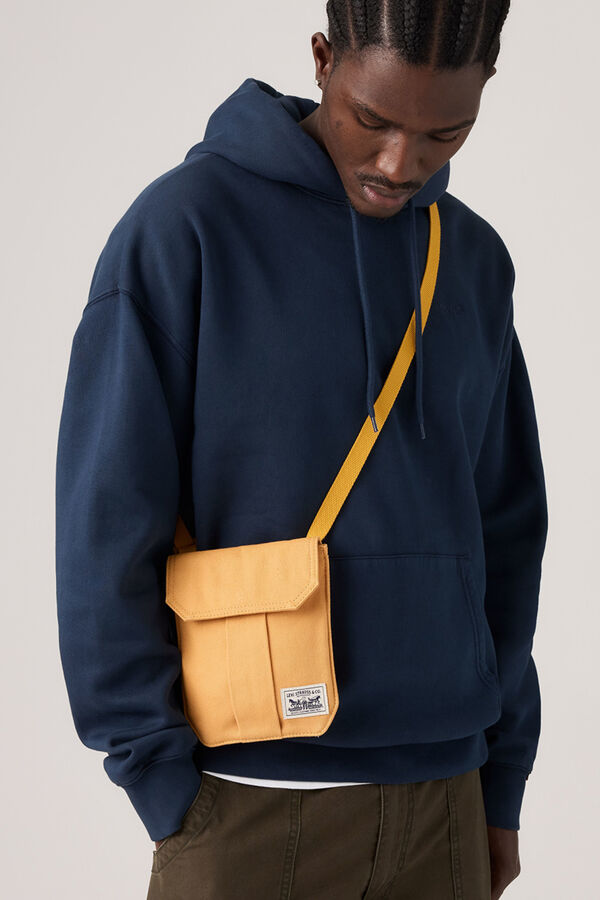 Levi's Mala de tiracolo com aba e logo estampado