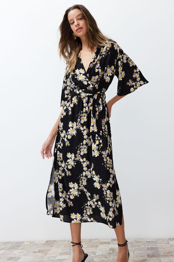 Vestido midi estampado
