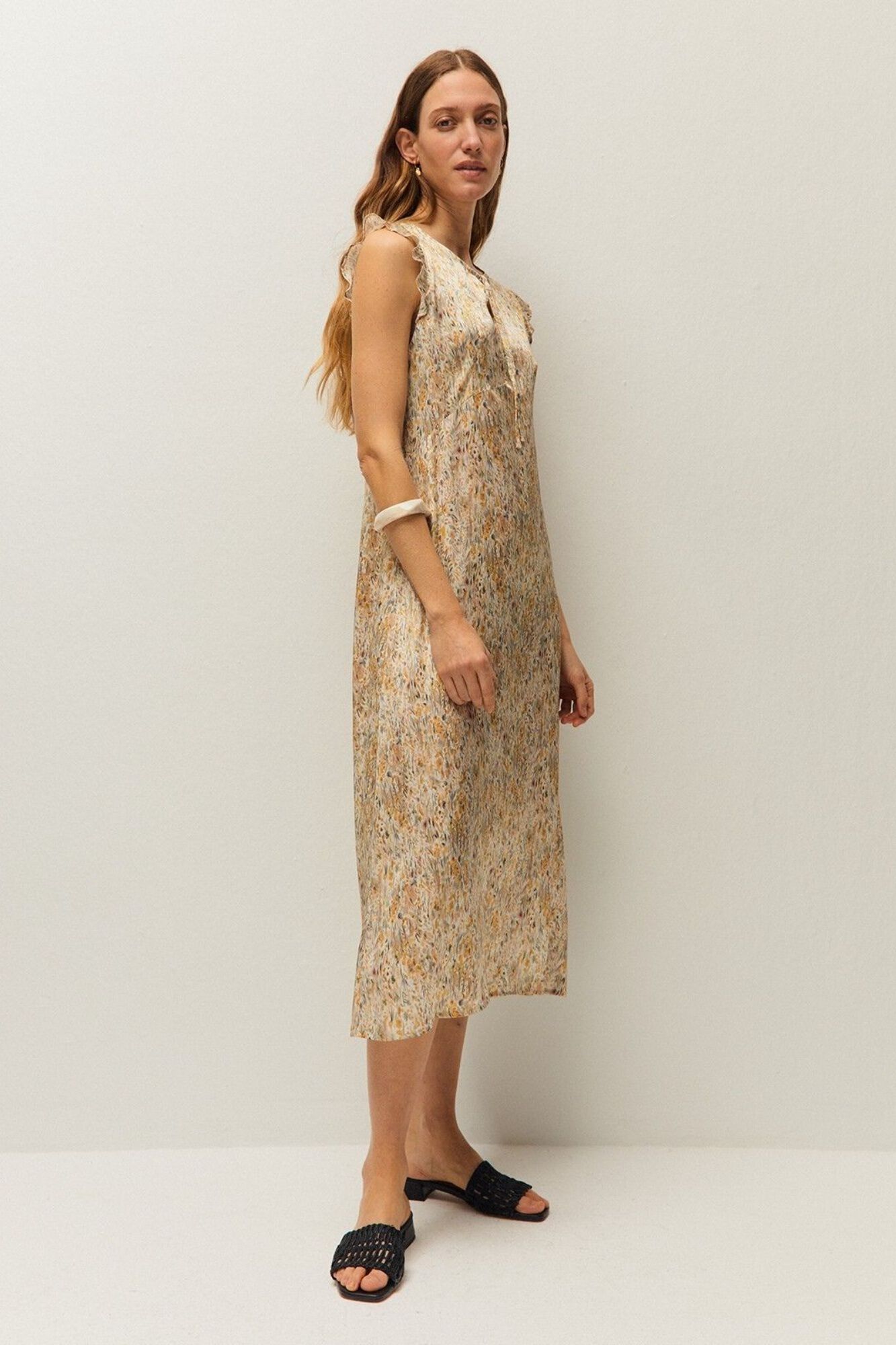 Systemaction Vestido largo estampado