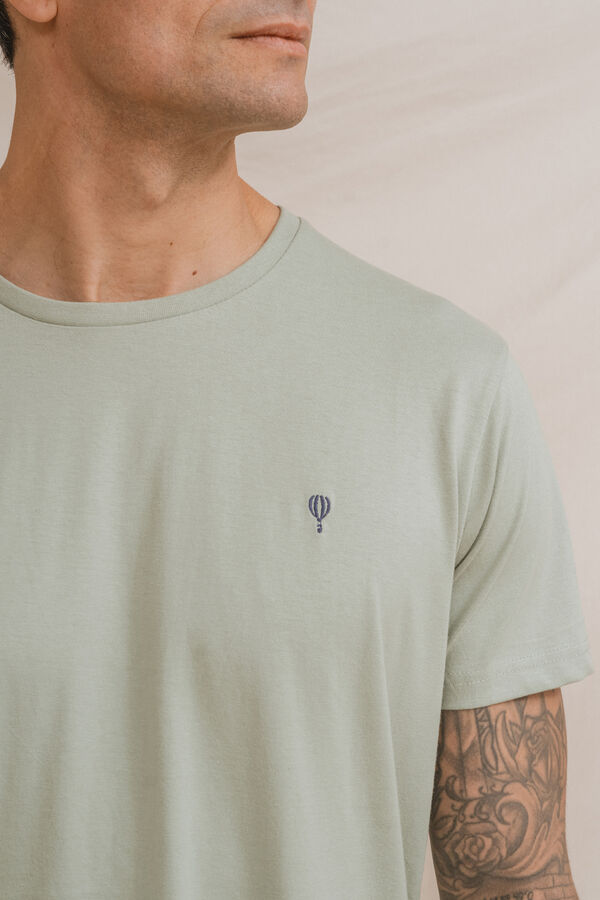 Celopman T-shirt b&aacute;sica verde