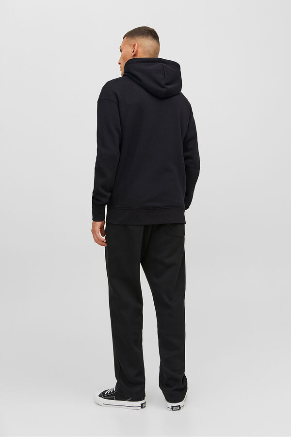 Jack & Jones Sweatshirt descontra&iacute;da com fecho-&eacute;clair preto