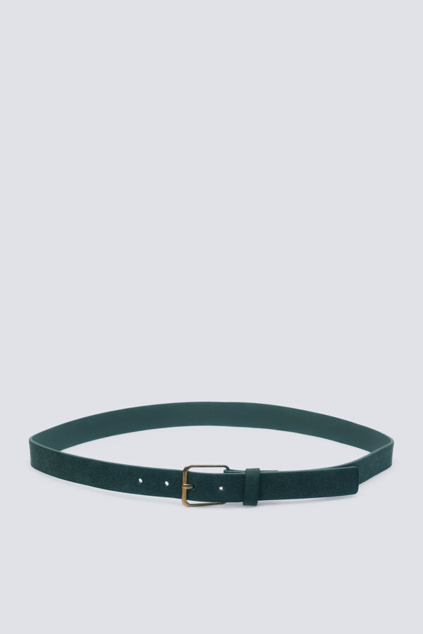 Springfield Cinto com fivela quadrada estampado