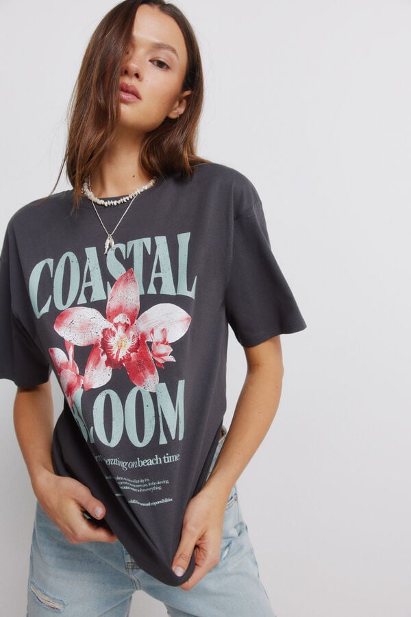 Springfield Tropical short-sleeved T-shirt grey