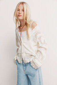 Springfield Kids Casaco de malha com recortes de menina