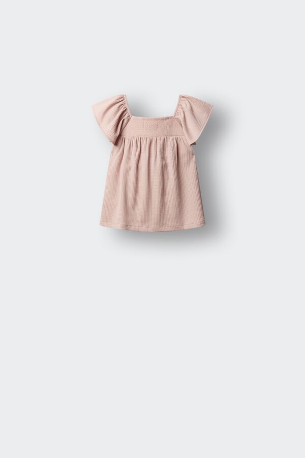 Springfield Kids Blusa de manga curta com flores para menina rosa