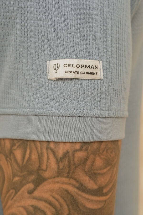 Celopman Sneakers de tecido branco