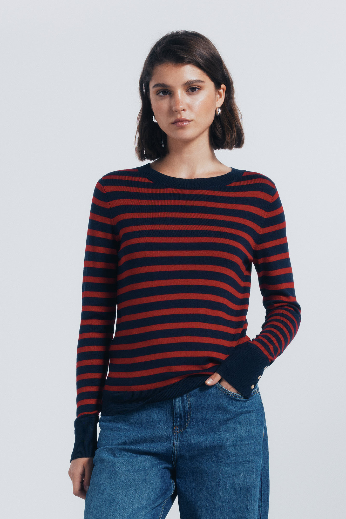 Springfield Jersey fino botones pu&ntilde;os