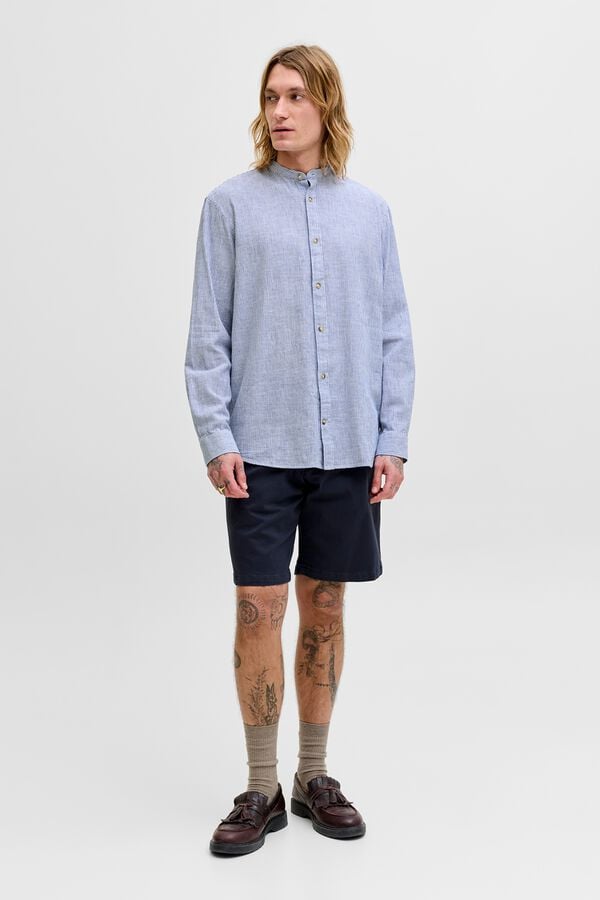 Jack & Jones Camisa regular fit cuello mao azul