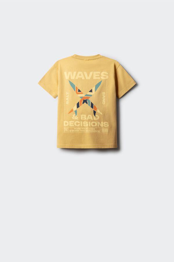 Springfield Kids T-shirt manga curta estampado de ondas para menino estampado