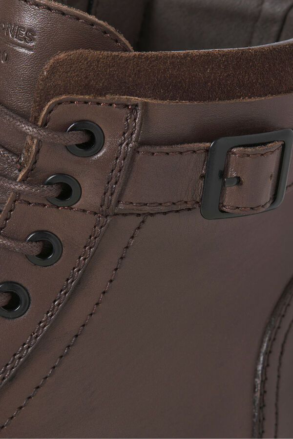 Jack & Jones Botas altas de couro castanho