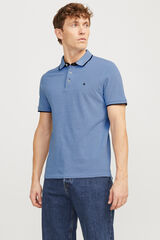 Jack & Jones Polo de algod&oacute;n b&aacute;sico azul