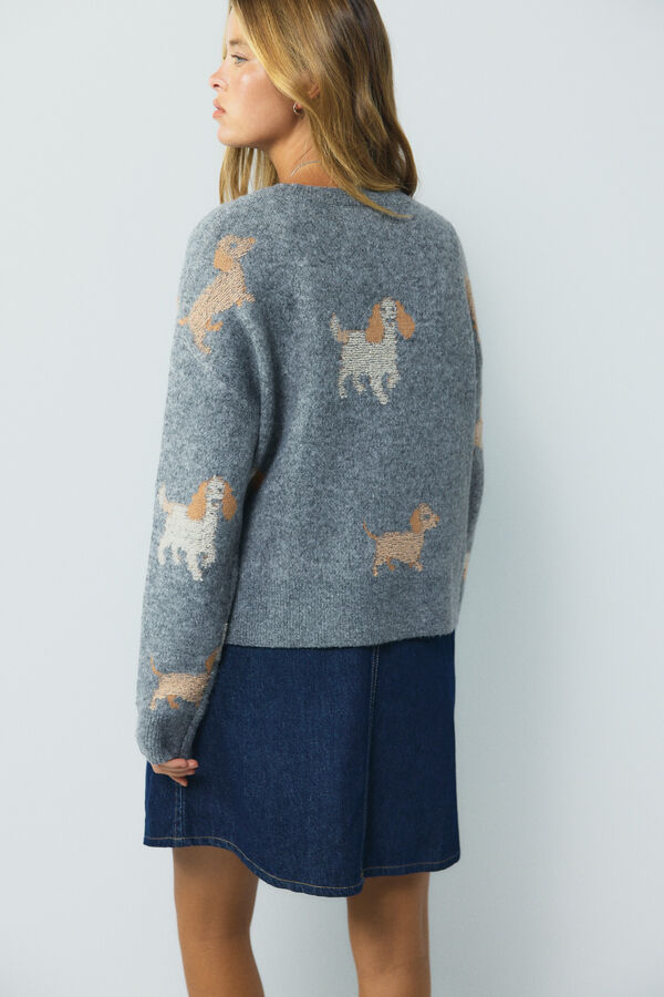 High Spirits Dalmatian Sweater azul