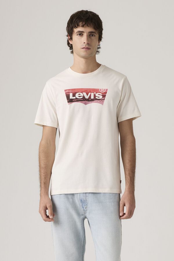 Levi's T-shirt de manga curta bege