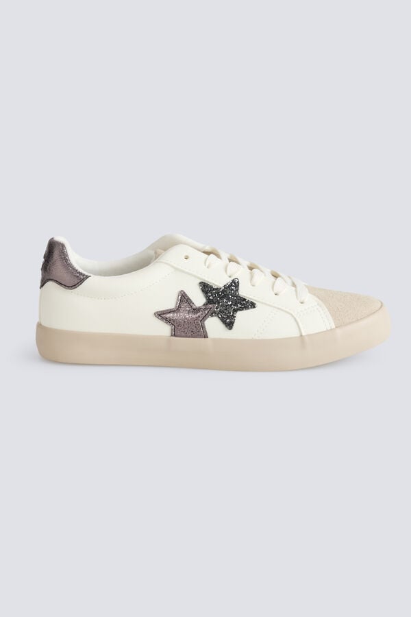 Springfield Sapatilhas estrela brilhante branco