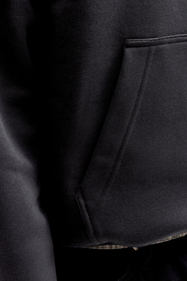 Jack & Jones Sweatshirt loose com capuz preto