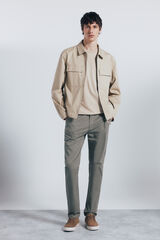 Springfield Calças chino slim fit bege