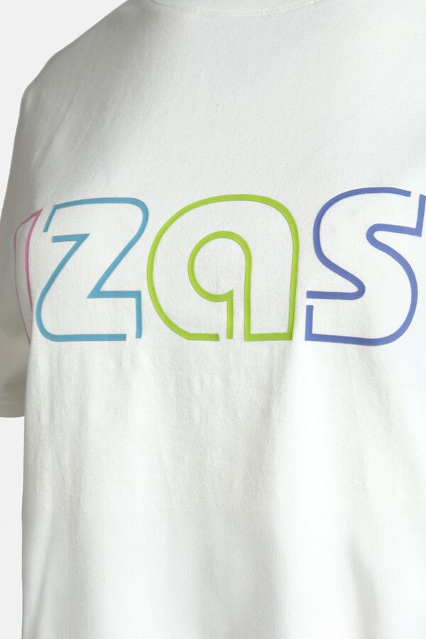 Izas T-shirt de algod&atilde;o de manga curta bege