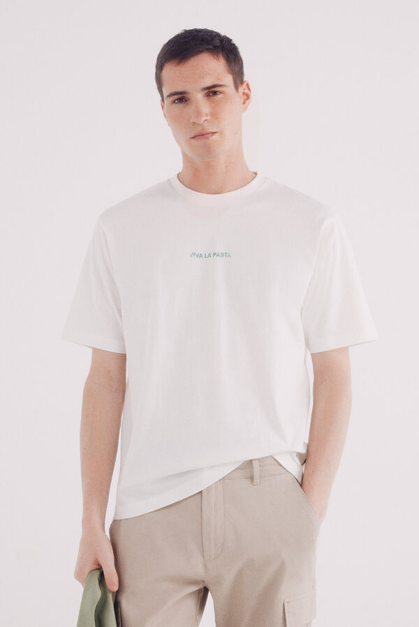 Springfield Camiseta viva a massa bege