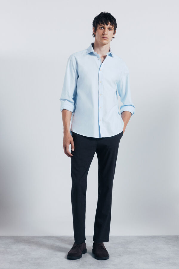 Springfield Camisa Oxford Leve azul