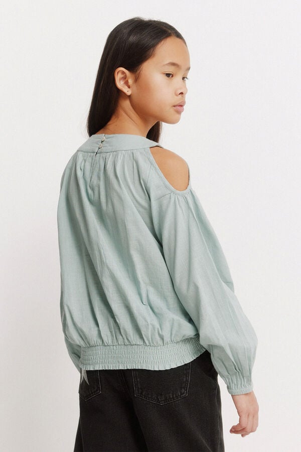 Springfield Kids Blusa com ombros cut out para menina verde