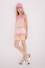 Springfield Kids Macacão tie-dye para menina rosa